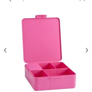 Lk New! Pottery Barn Pink Bento Box